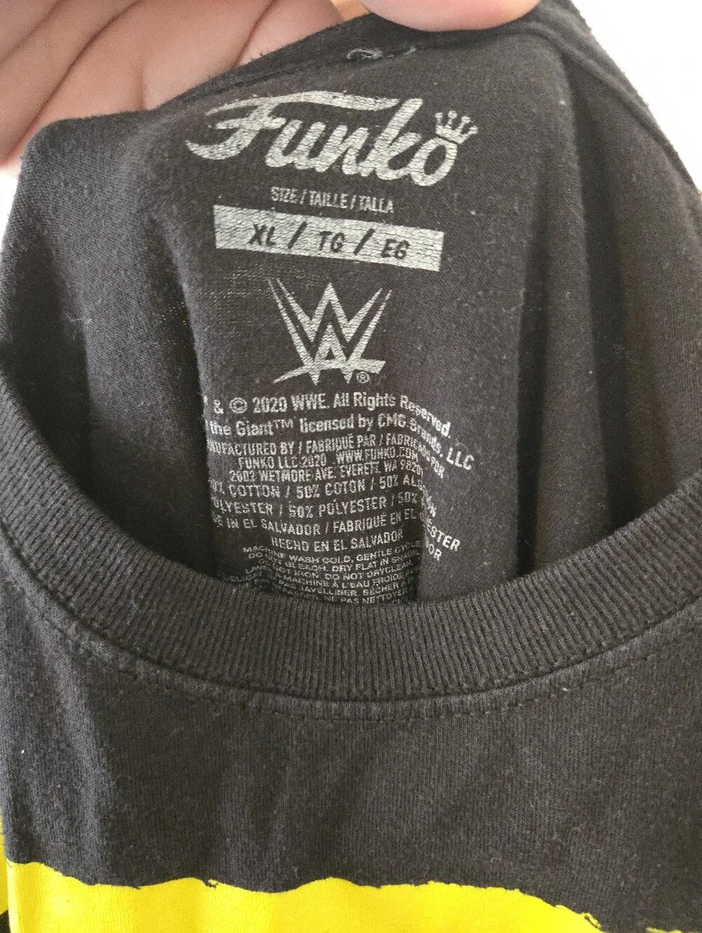 WWE Wrestling Andre vs Hulk T Shirt Mens XL Wrestlemania III Main Event - Picture 3 of 6